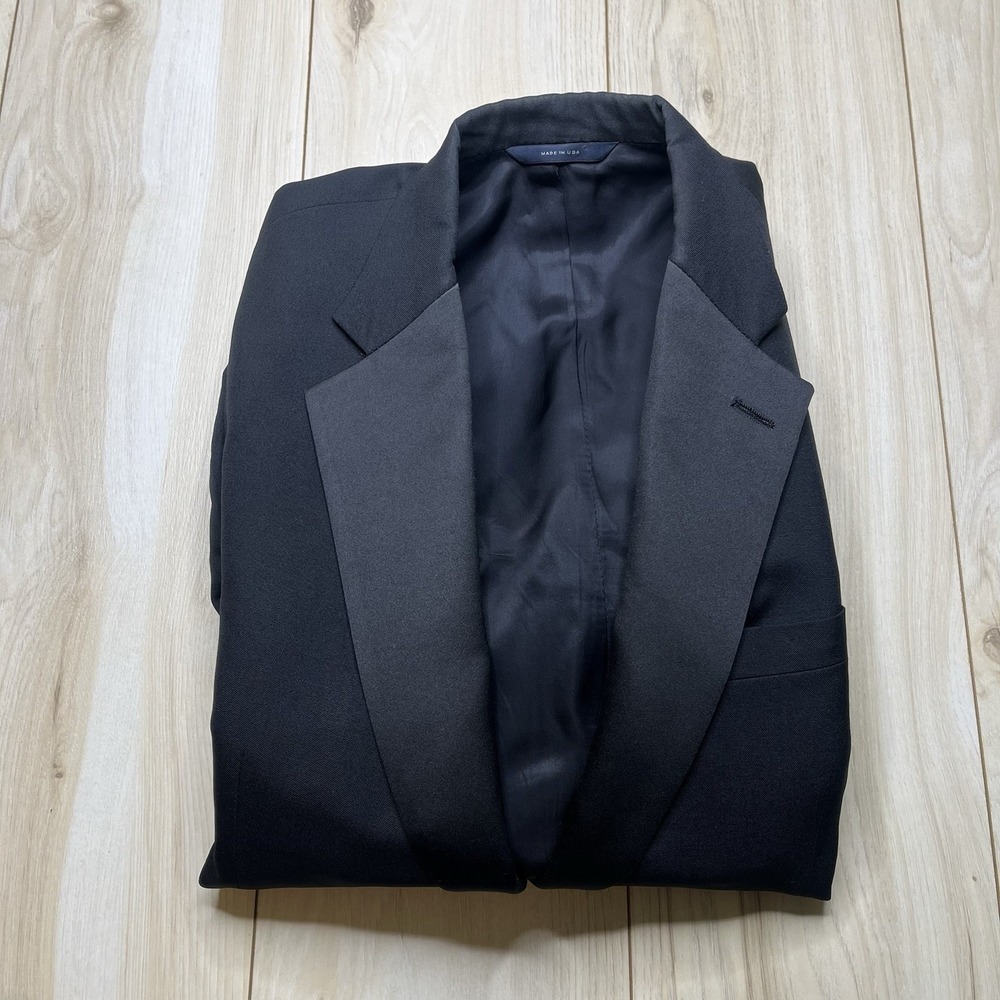 Brooks Brothers Brooksease Dinner Tuxedo Jacket Men's Black Size 40R Blazer VTG